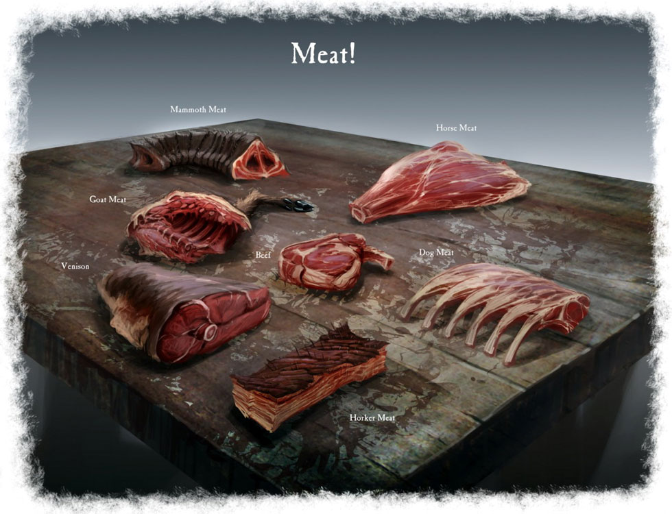 Meat Art from The Elder Scrolls V: Skyrim