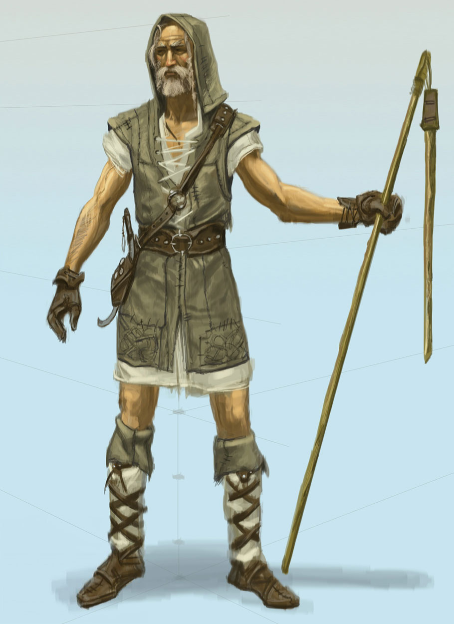 Male Nord Farmer Art from The Elder Scrolls V: Skyrim