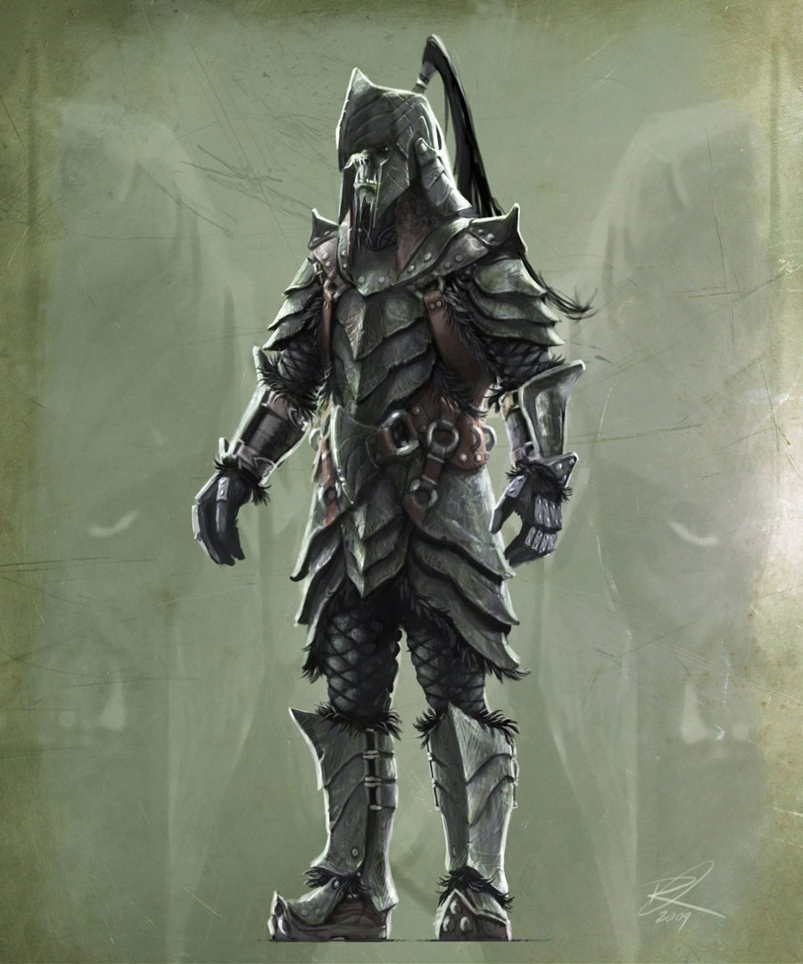Orc Armor Art from The Elder Scrolls V: Skyrim