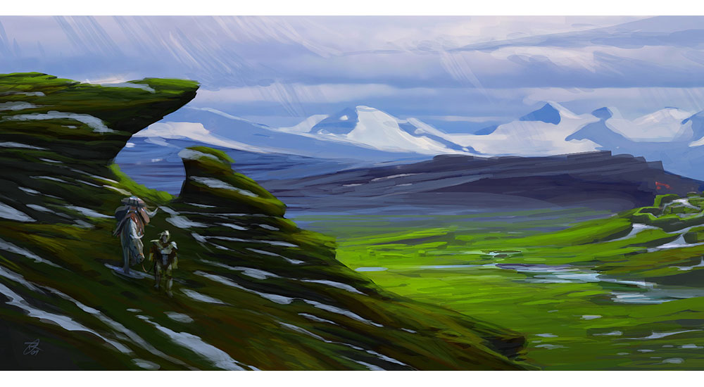 Whiterun City Tundra Art from The Elder Scrolls V: Skyrim