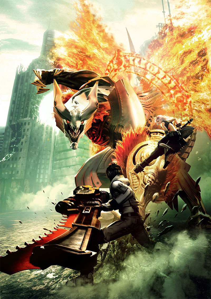 Box Art Illustration from Gods Eater Burst