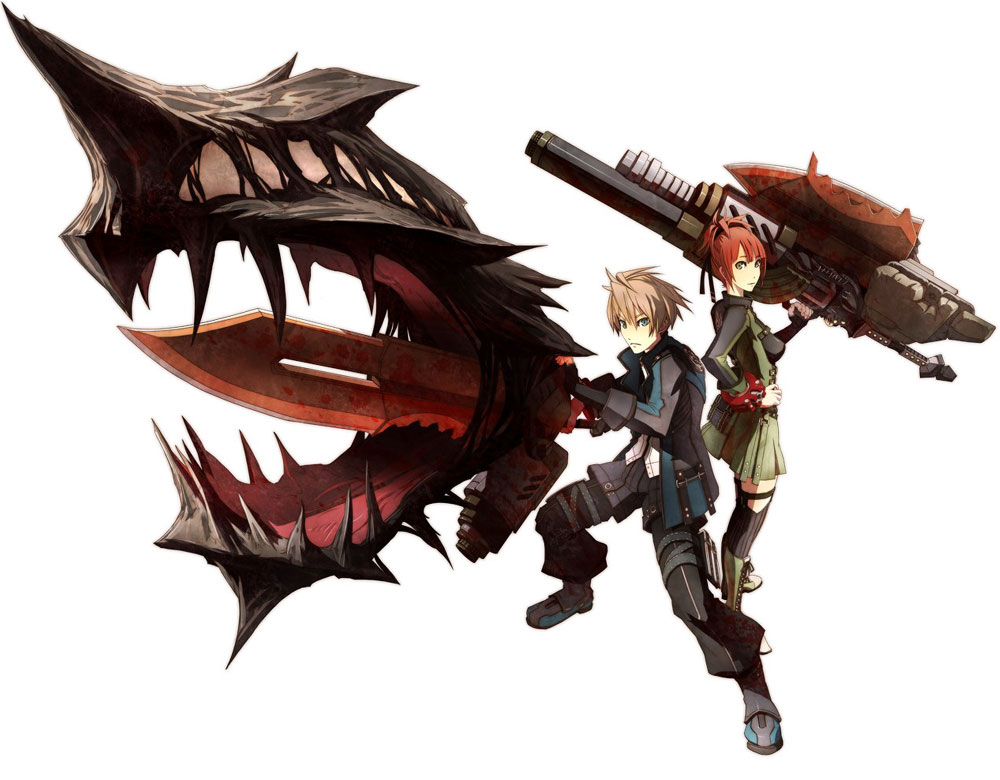 Main Characters Art from Gods Eater Burst