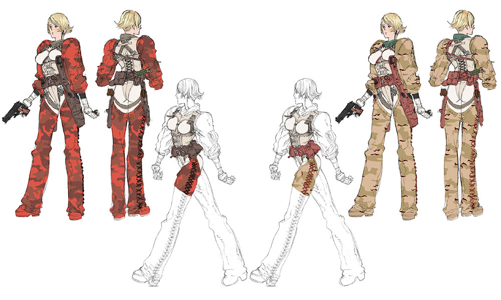 Teliko Concept Art from Metal Gear Ac!d