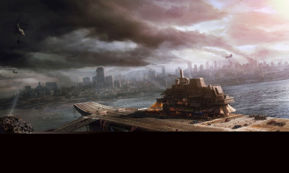 Aircraft Carrier Art from MotorStorm Apocalypse