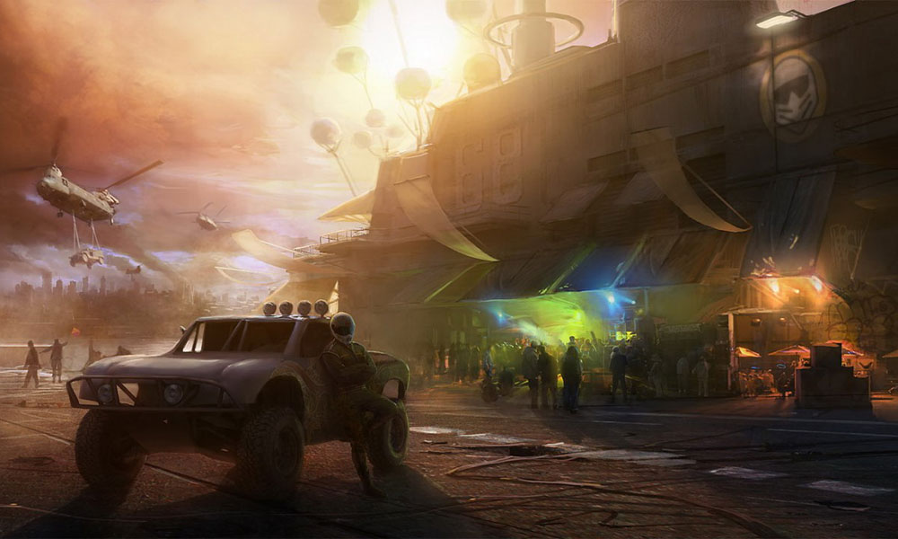 Aircraft Carrier Deck Art from MotorStorm Apocalypse