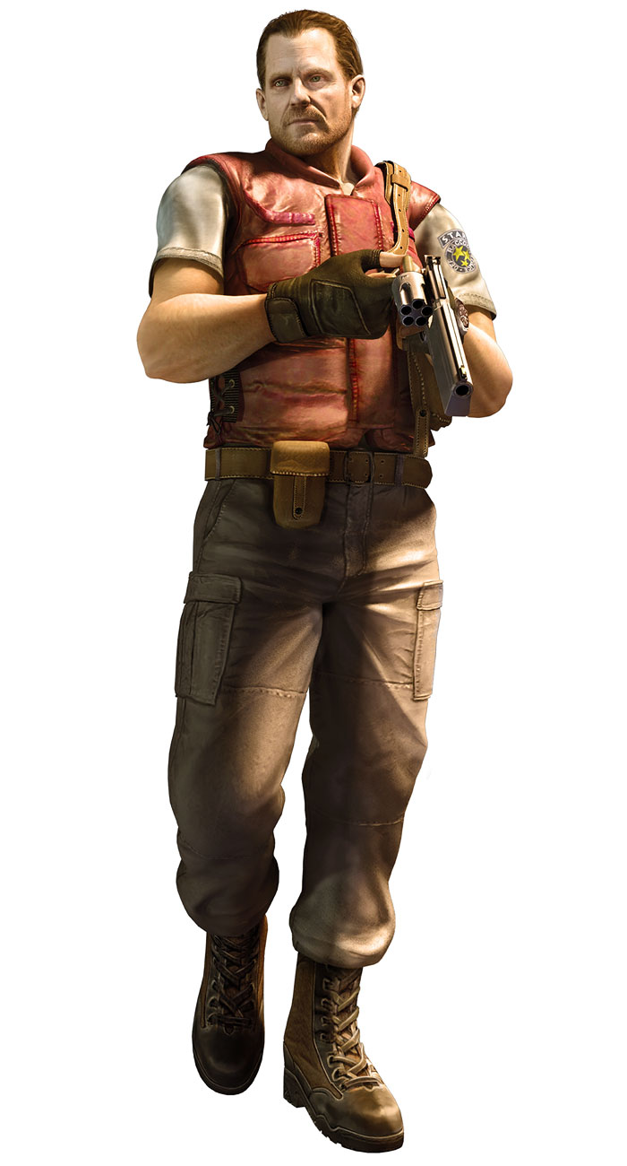Barry Burton Art from Resident Evil: The Mercenaries 3D