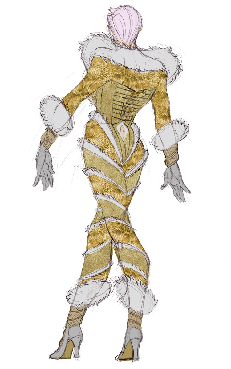 Ivy Costume Back Art from Soulcalibur V