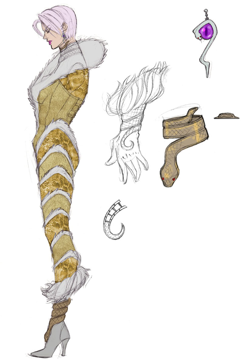 Ivy Costume Side Art from Soulcalibur V