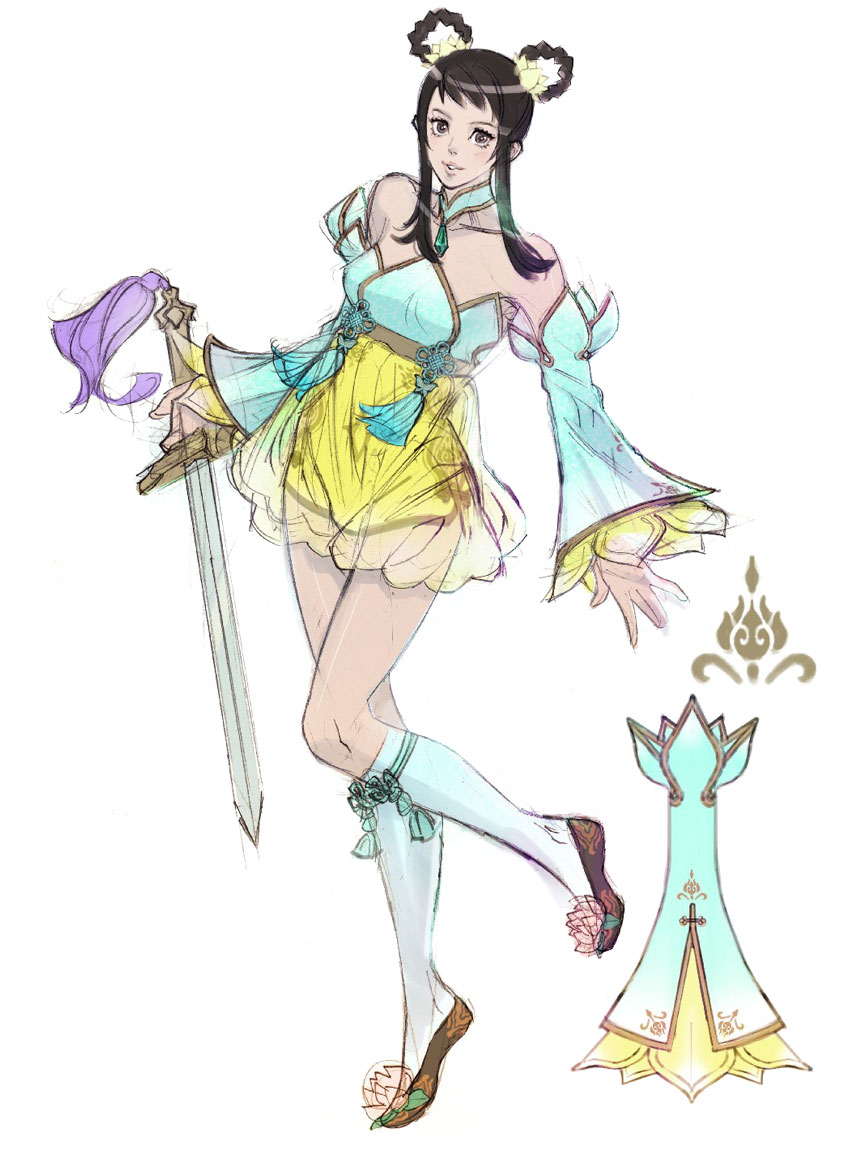 Leixia Costume Front Art from Soulcalibur V