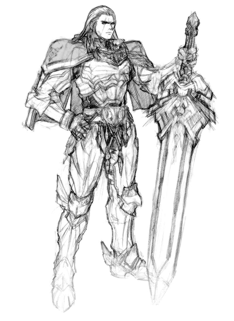 Siegfried Sketch from Soulcalibur V