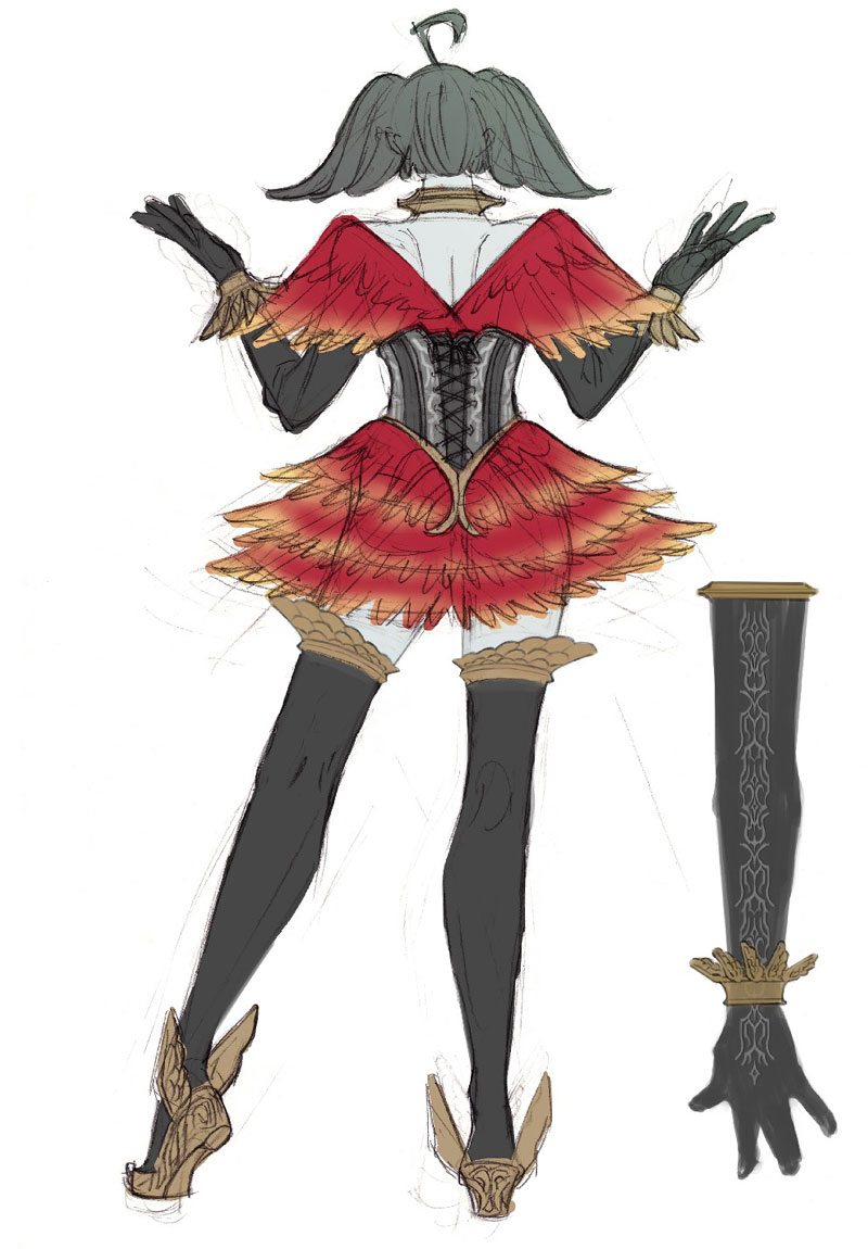 Tira Costume Back Art from Soulcalibur V