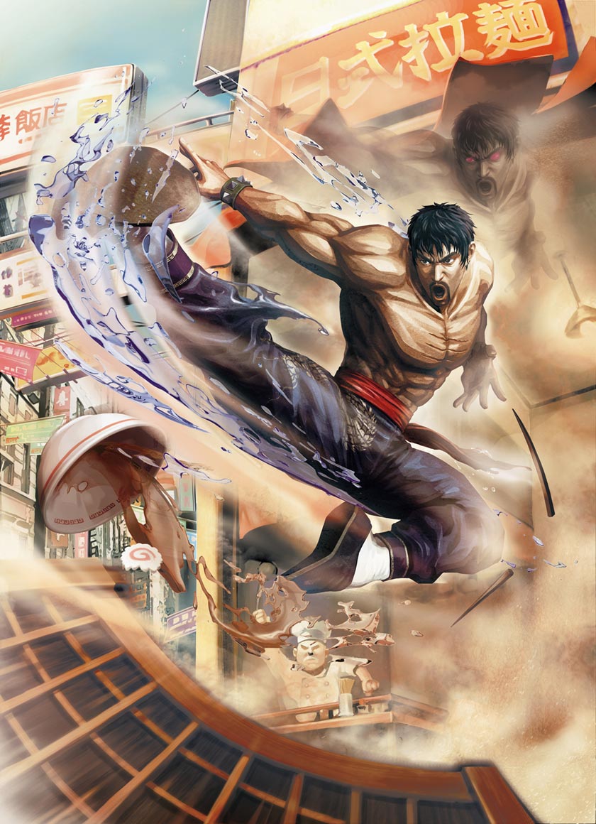 Marshall Law Artwork from Street Fighter X Tekken