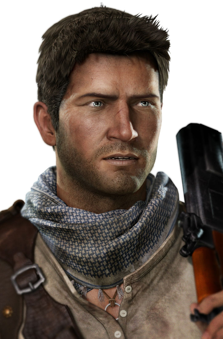 Nate Portrait Art from Uncharted 3: Drake's Deception