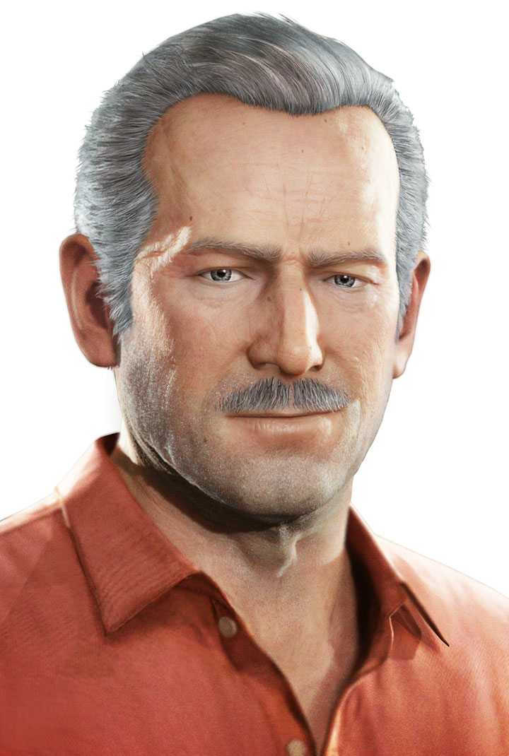 Sully Portrait Art from Uncharted 3: Drake's Deception