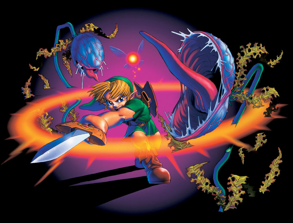 Spin Attack Art from The Legend of Zelda: Ocarina of Time 3D