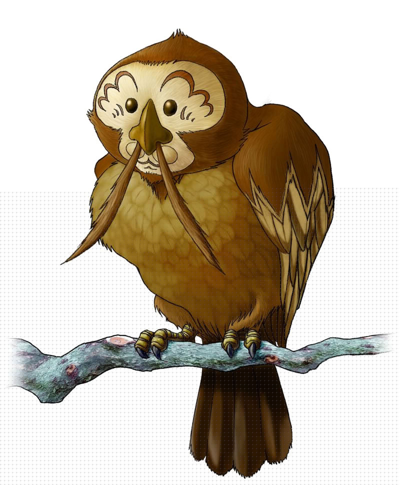 Kaepora Gaebora Art from The Legend of Zelda: Ocarina of Time 3D