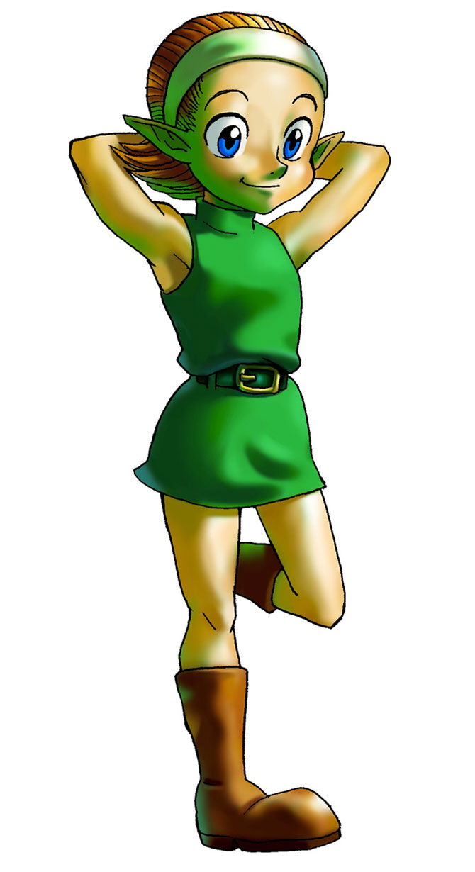Kokiri Female Art from The Legend of Zelda: Ocarina of Time 3D