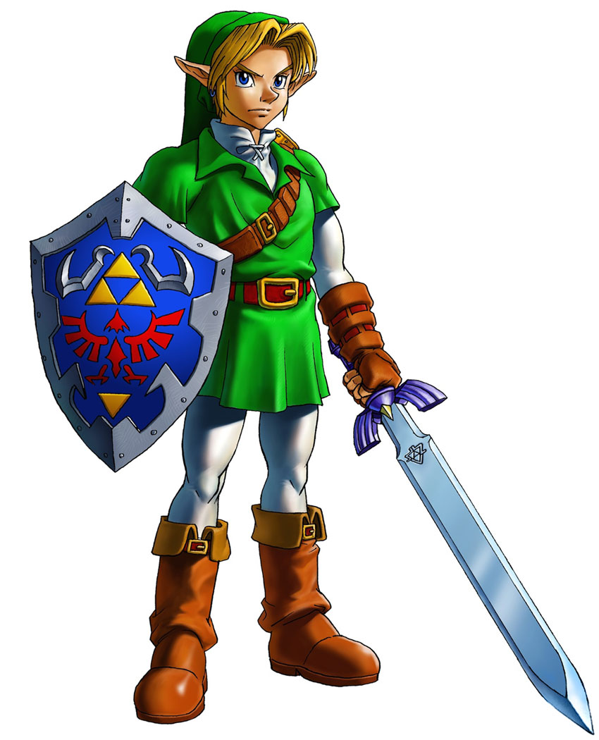 Adult Link Art from The Legend of Zelda: Ocarina of Time 3D