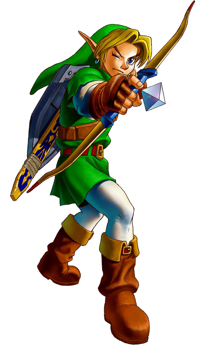 Link & Fairy Bow Art from The Legend of Zelda: Ocarina of Time 3D