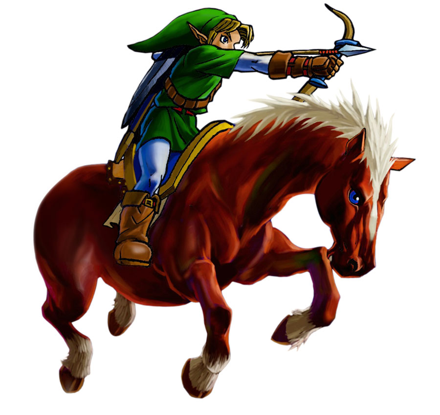 Link & Epona Archery Art from The Legend of Zelda: Ocarina of Time 3D