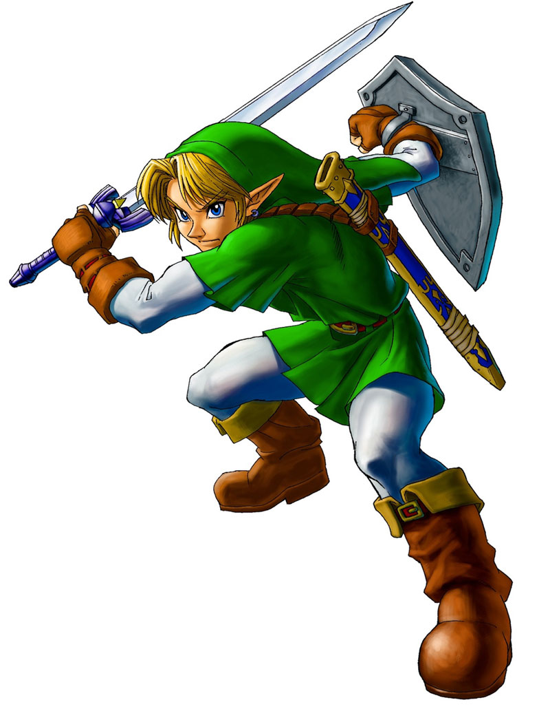 Adult Link Artwork from The Legend of Zelda: Ocarina of Time 3D