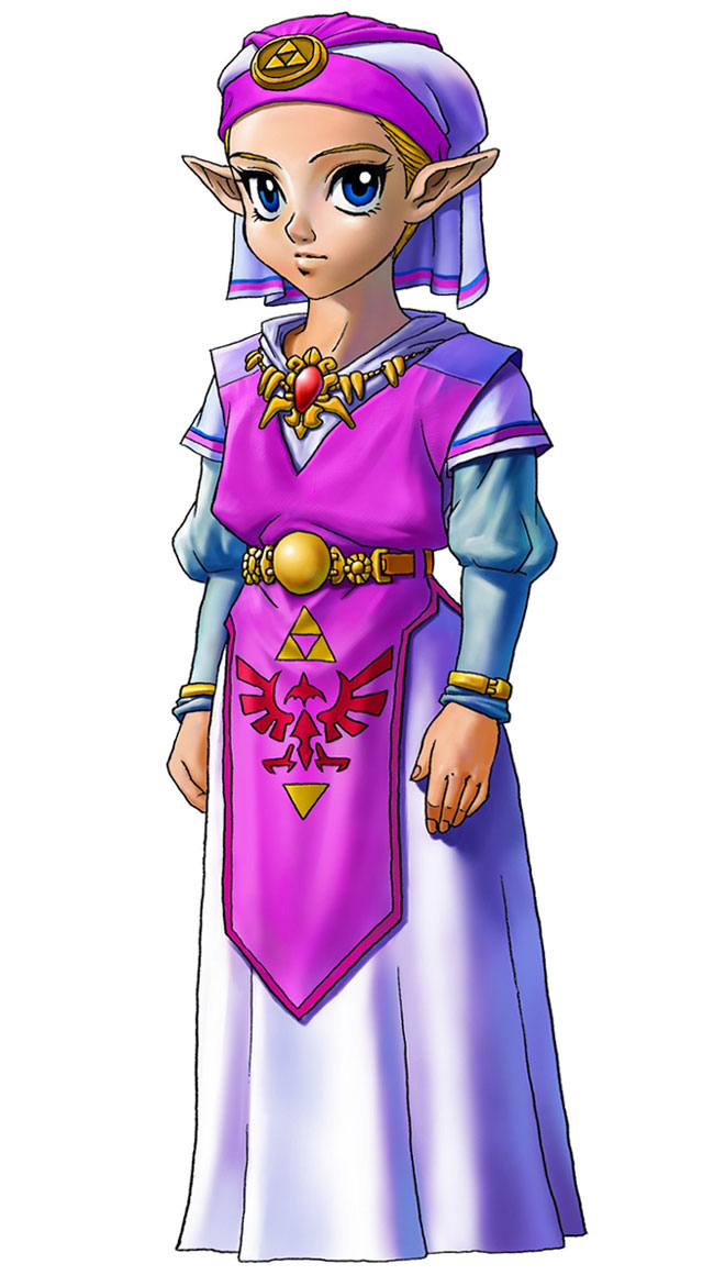 Young Princess Zelda Art from The Legend of Zelda: Ocarina of Time 3D