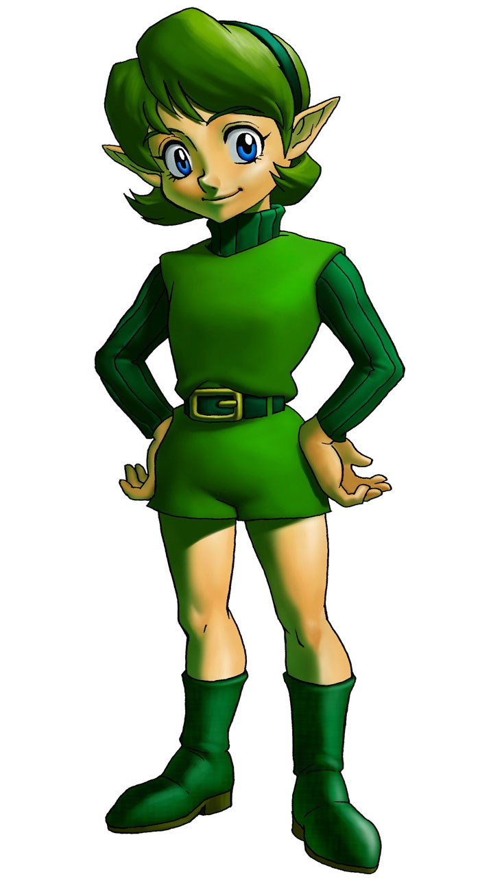 Saria Art from The Legend of Zelda: Ocarina of Time 3D