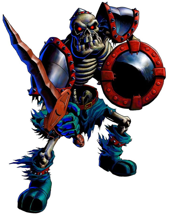 Stalfos Art from The Legend of Zelda: Ocarina of Time 3D