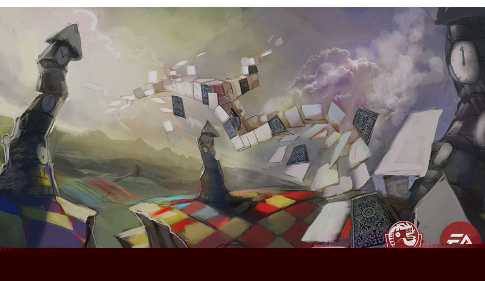 Cards In The Sky Art from Alice: Madness Returns