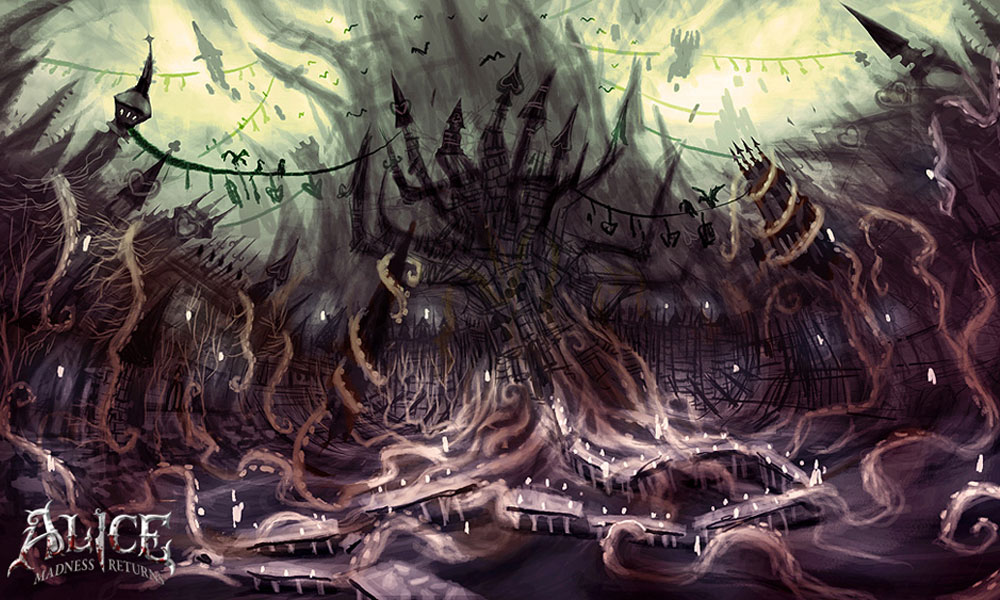 Castle Concept Art from Alice: Madness Returns