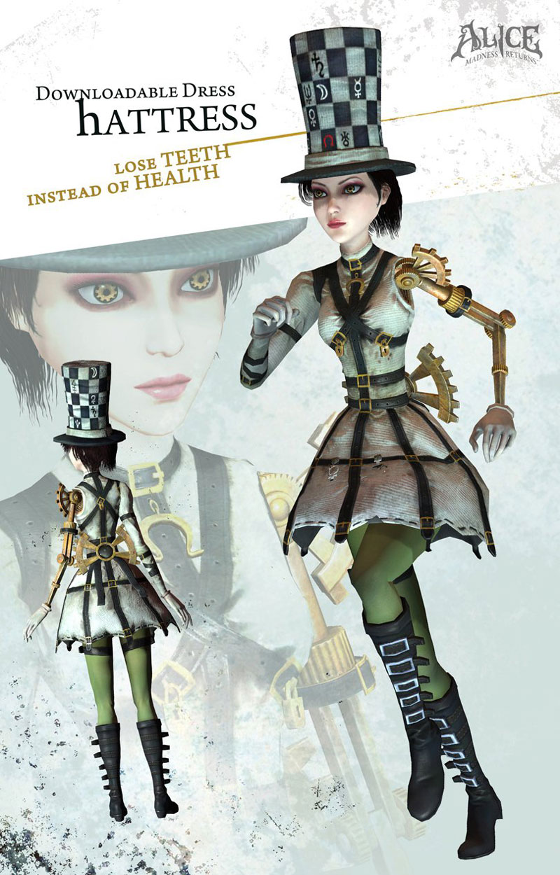 Hattress Costume Art from Alice: Madness Returns