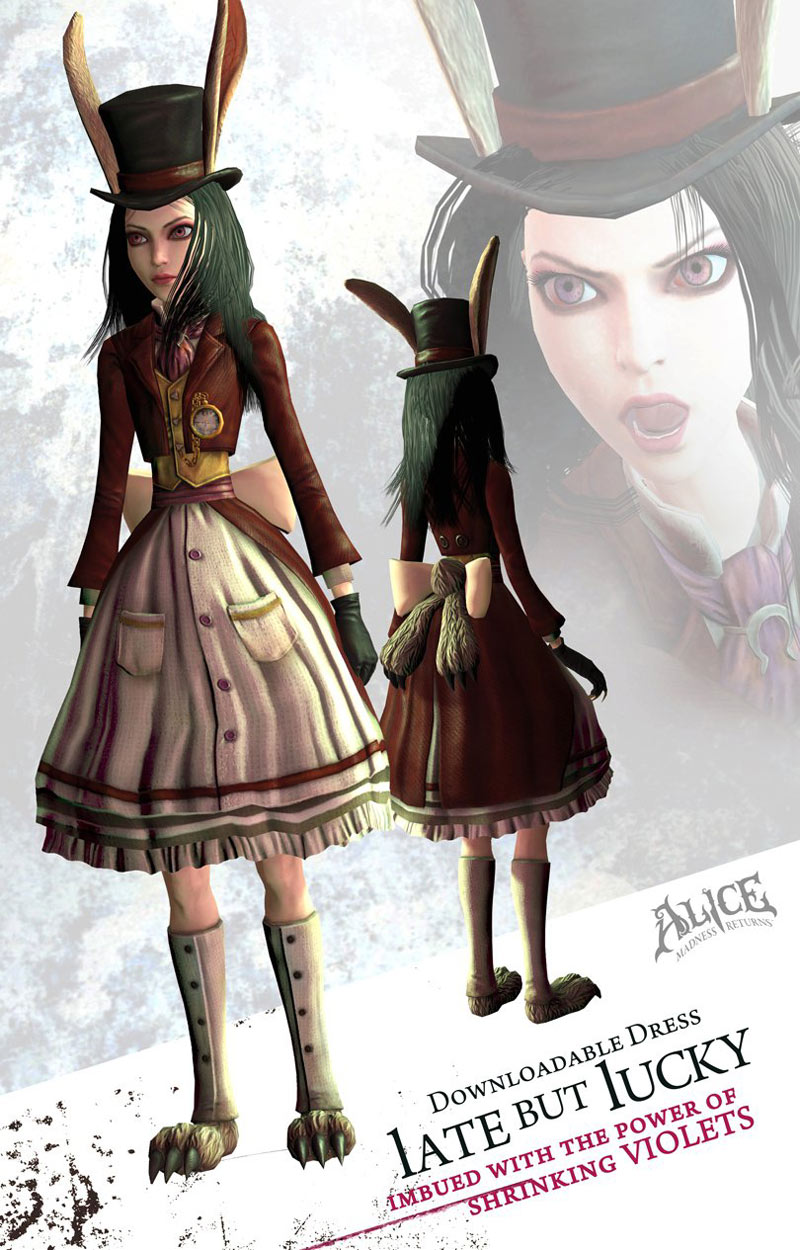 Late But Lucky Costume Art from Alice: Madness Returns