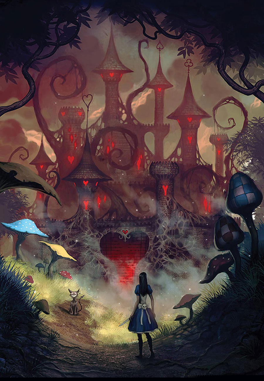 Red Queen's Castle Art from Alice: Madness Returns