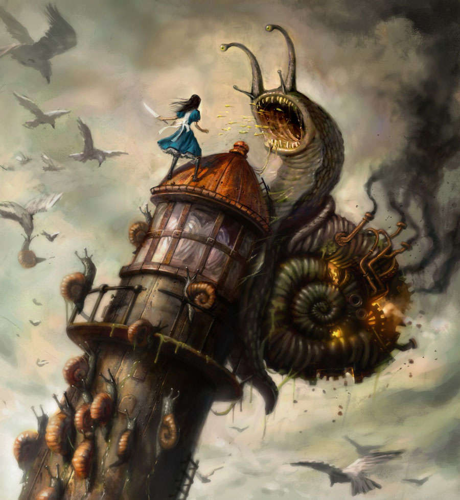 Steam-powered Snail Art from Alice: Madness Returns