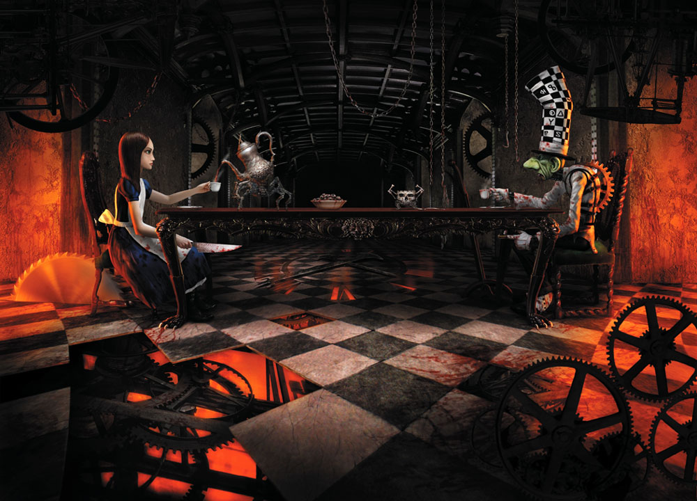 Tea Party Art from Alice: Madness Returns