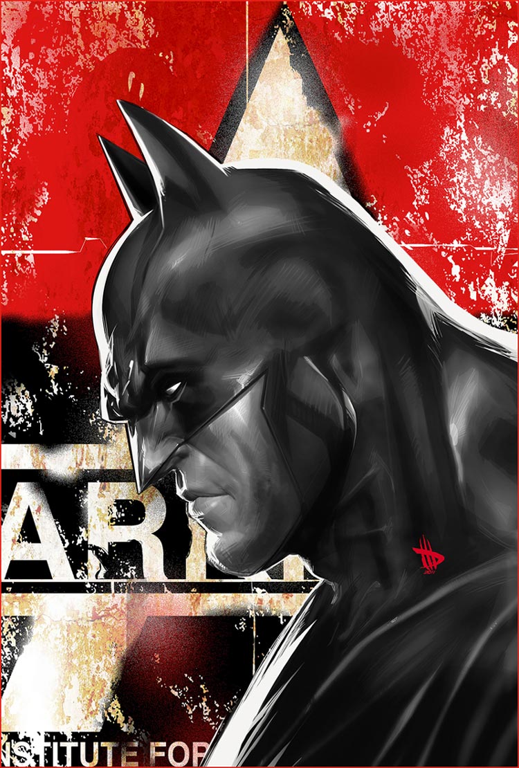 Batman Portrait Art from Batman: Arkham City