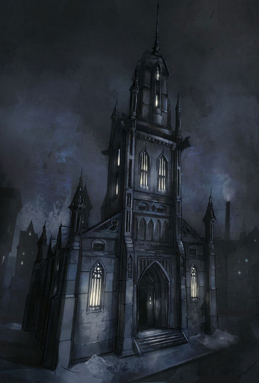 Cathedral Art from Batman: Arkham City