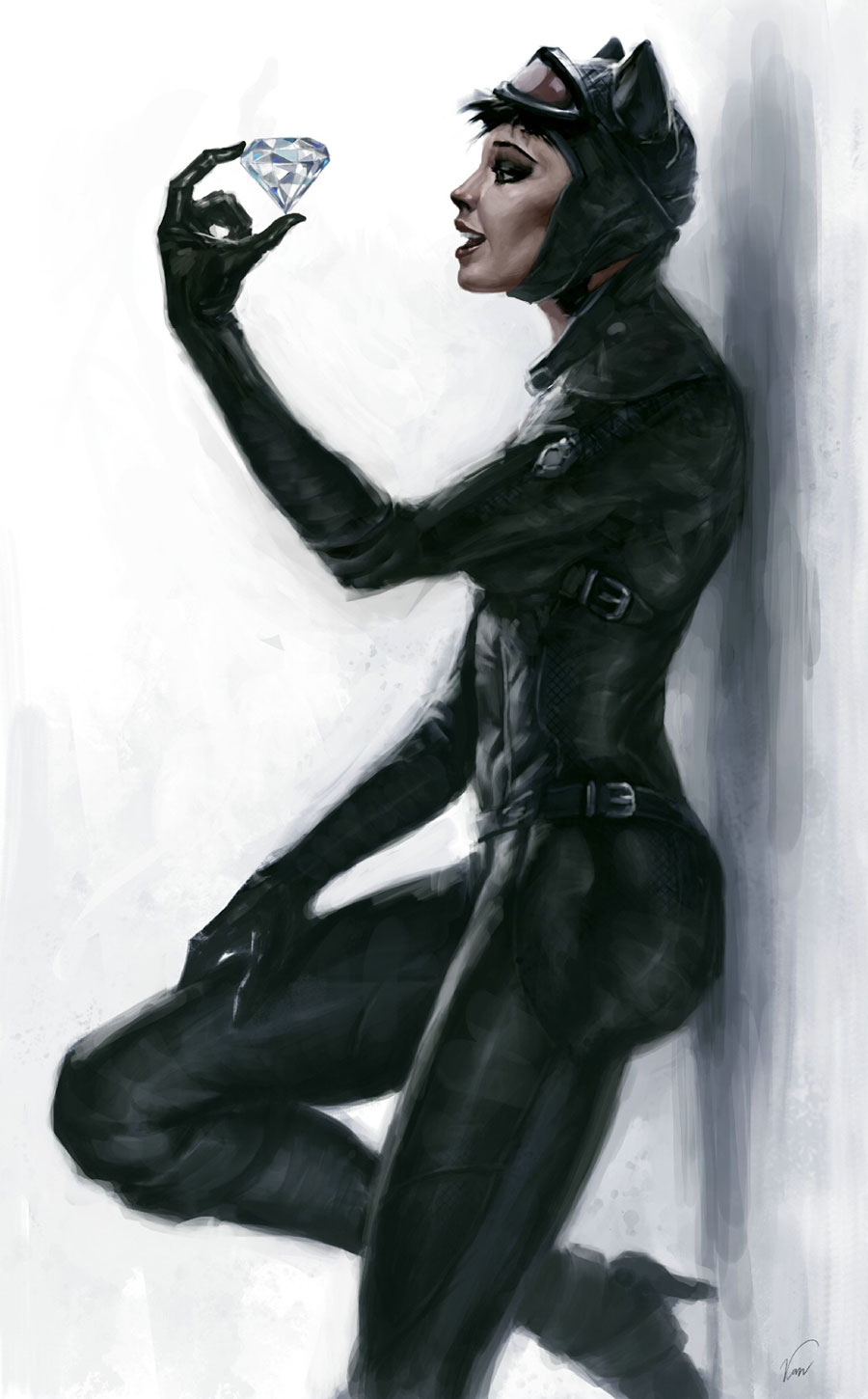 Catwoman Concept Art from Batman: Arkham City