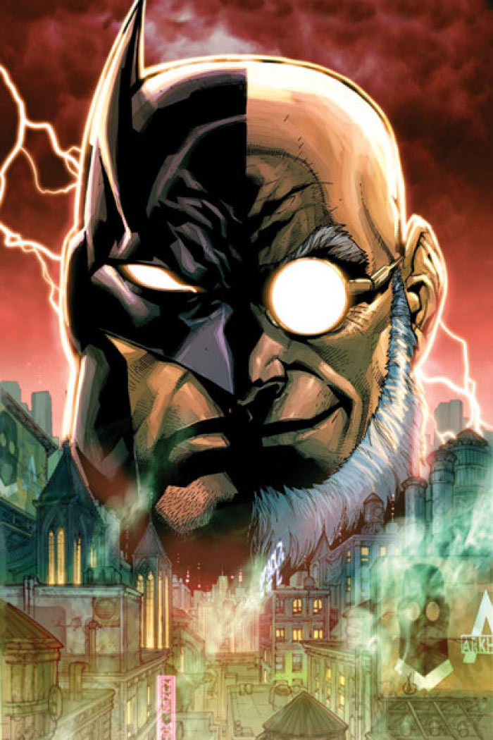 Batman & Hugo Comic Cover Art from Batman: Arkham City