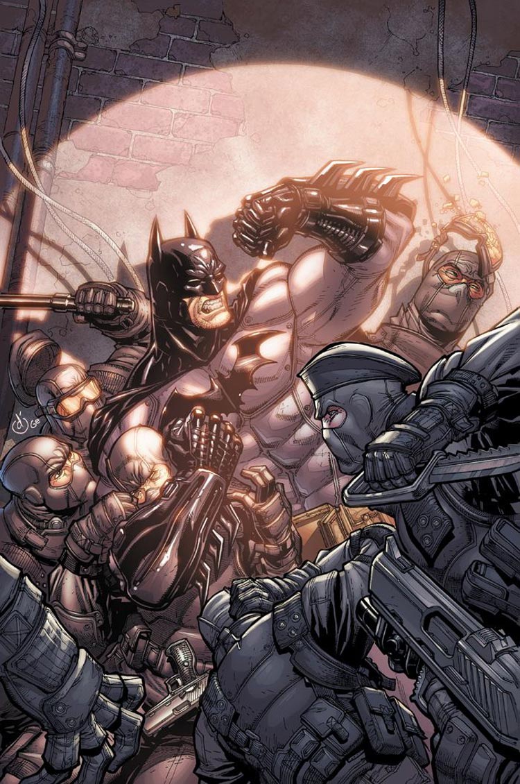 Batman & Tyger Forces Comic Cover Art from Batman: Arkham City
