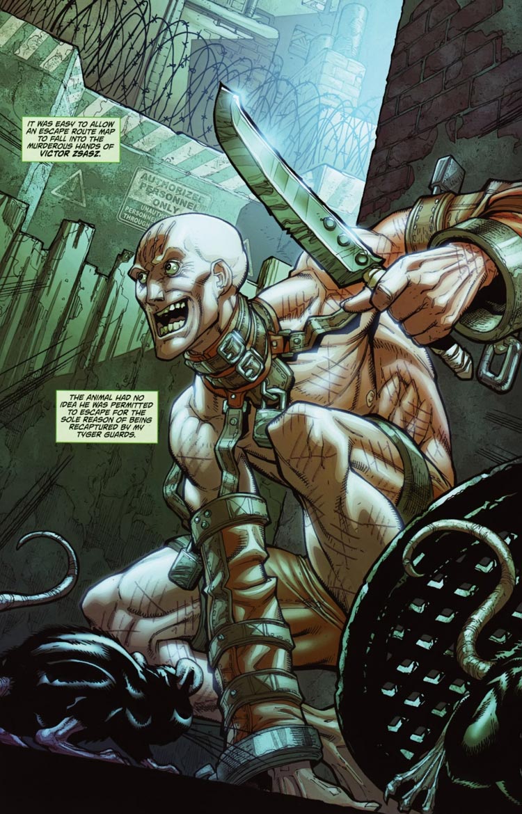 Victor Zsasz Comic Art from Batman: Arkham City