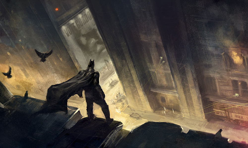Gotham Rooftop Art from Batman: Arkham City