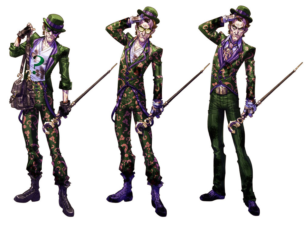 Riddler Concept Art from Batman: Arkham City