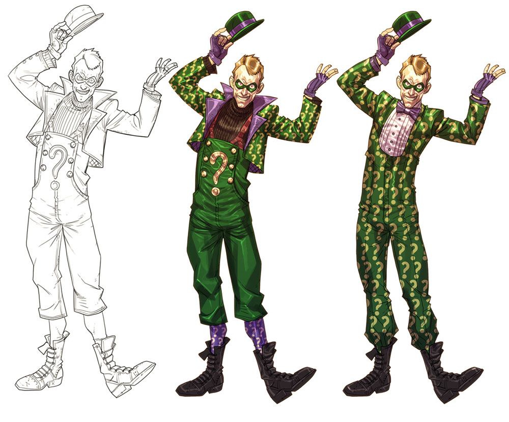 Riddler Art from Batman: Arkham City