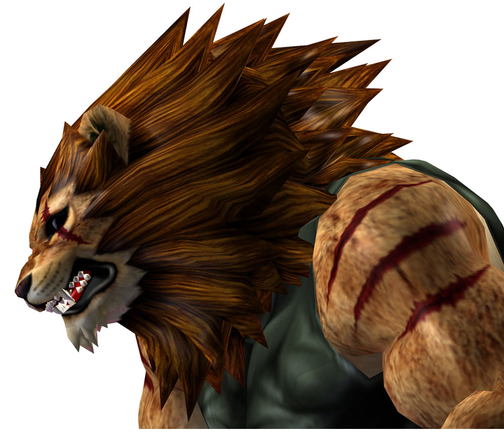 Gado, Lion Portrait Art from Bloody Roar Extreme