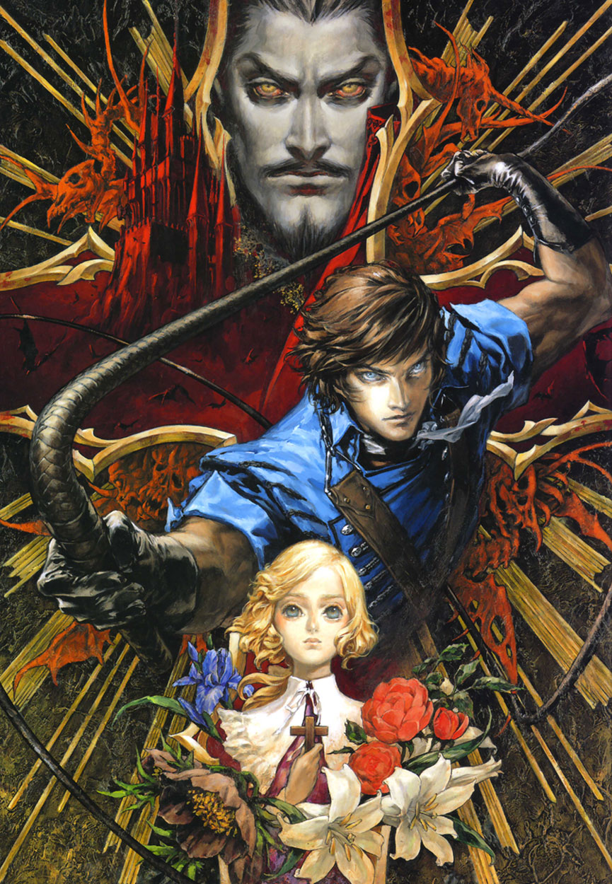 Box Art Illustration from Castlevania: Dracula X Chronicles