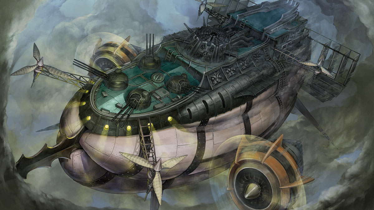 Death Zeppelin Art from Dragon's Crown