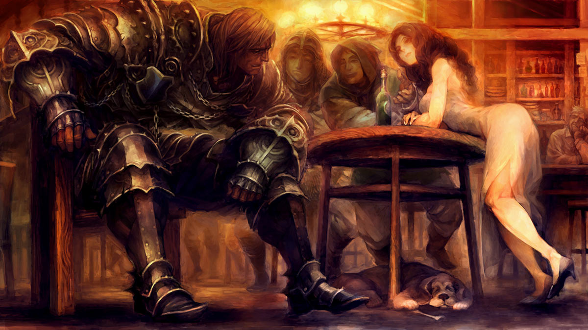 Fighter Epilogue Art from Dragon's Crown