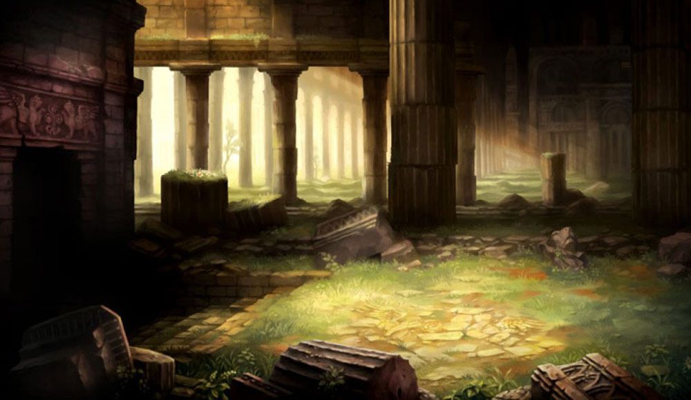 Ruined Pillars Art from Dragon's Crown