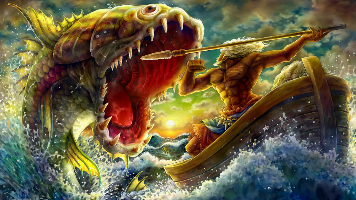 Sea God's Envoy Art from Dragon's Crown